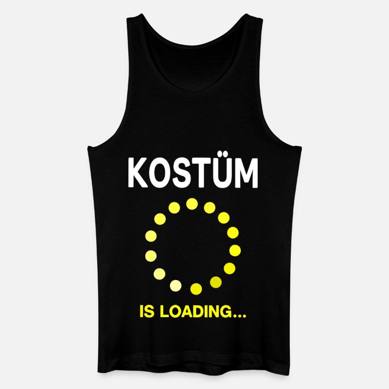 Fasnet Fasching Karneval Kostüm is Loading - Männer Bio Tank Top - Schwarz