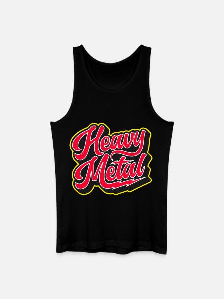Heavy Metal Bold 3D Script - Débardeur bio Homme - noir