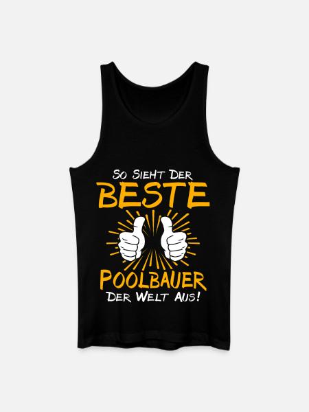 Pool Builder Gift Idea - Men’s Organic Tank Top - black