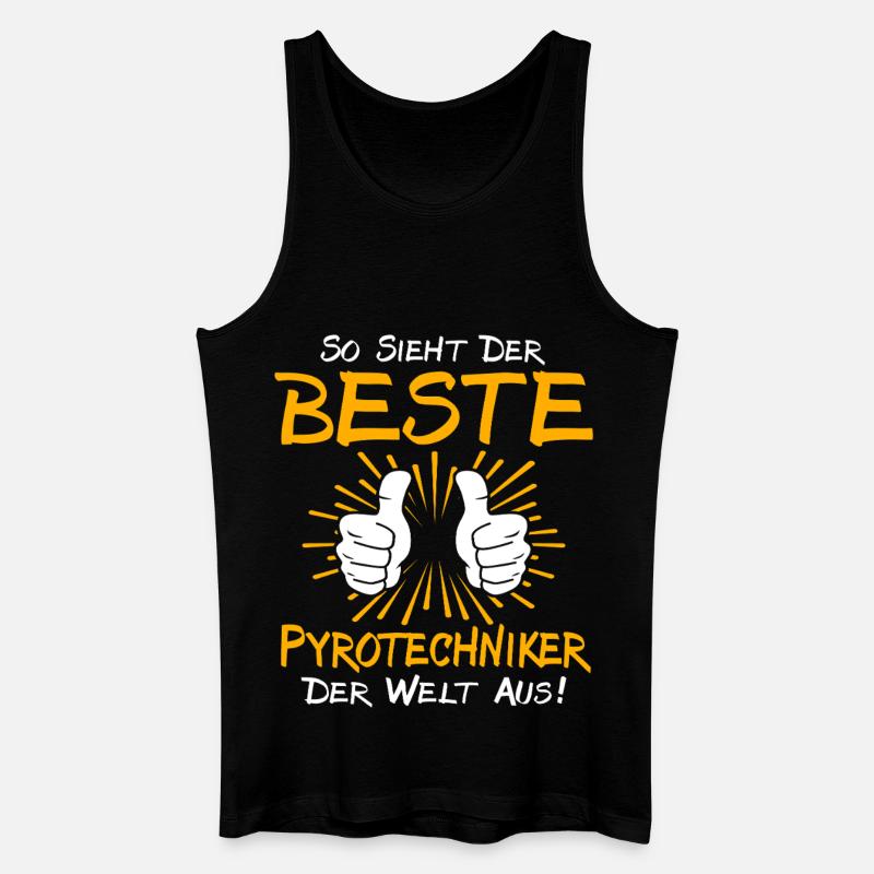 Pyrotechniker Geschenkidee - Männer Bio Tank Top - Schwarz
