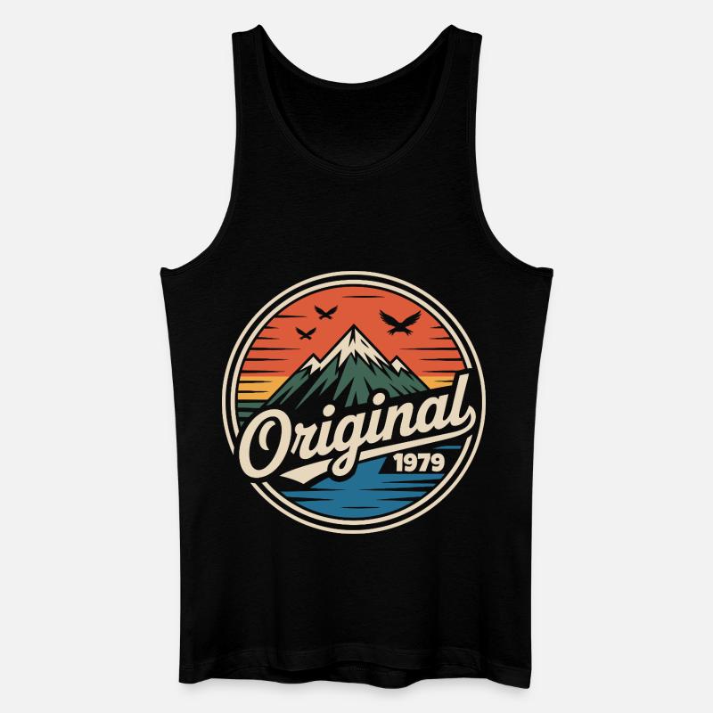 Originales Retro-Jubiläum von 1979 - Männer Bio Tank Top - Schwarz
