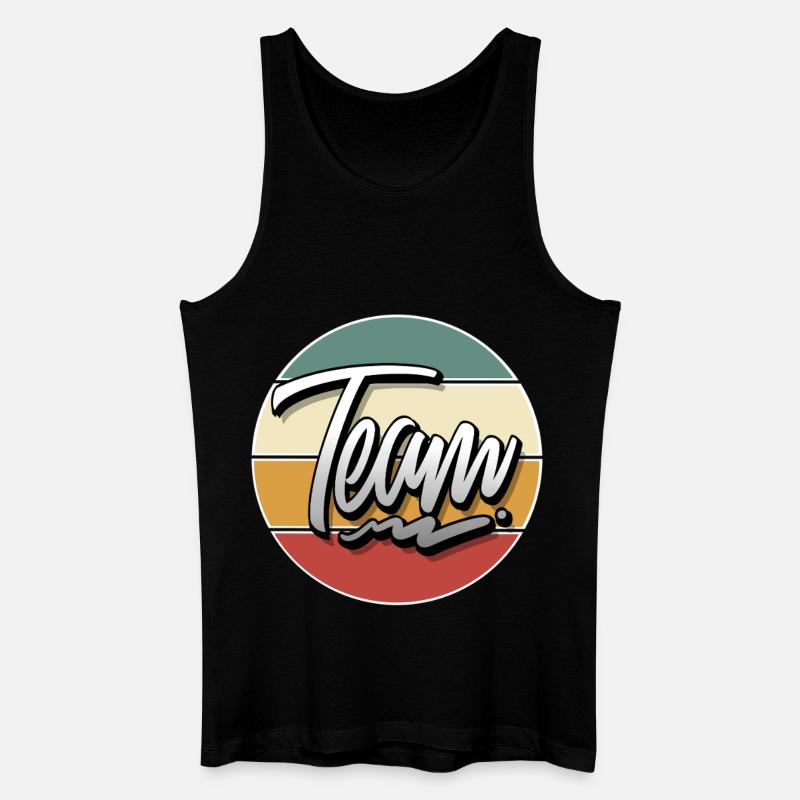 Team - Männer Bio Tank Top - Schwarz