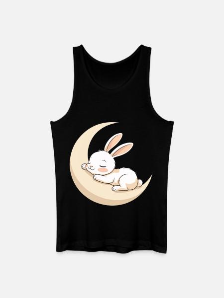 Moon Bunny Dream - Men’s Organic Tank Top - black