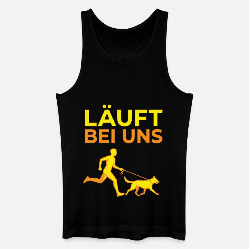 Hunde Gassi Hundebesitzer - Männer Bio Tank Top - Schwarz