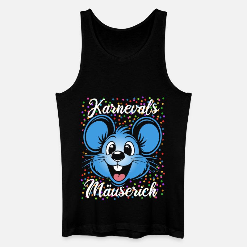 Karnevals Mäuserich | Partner Kostüm Herren - Männer Bio Tank Top - Schwarz
