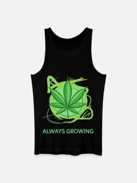 Always Growing - Männer Bio Tank Top - Schwarz