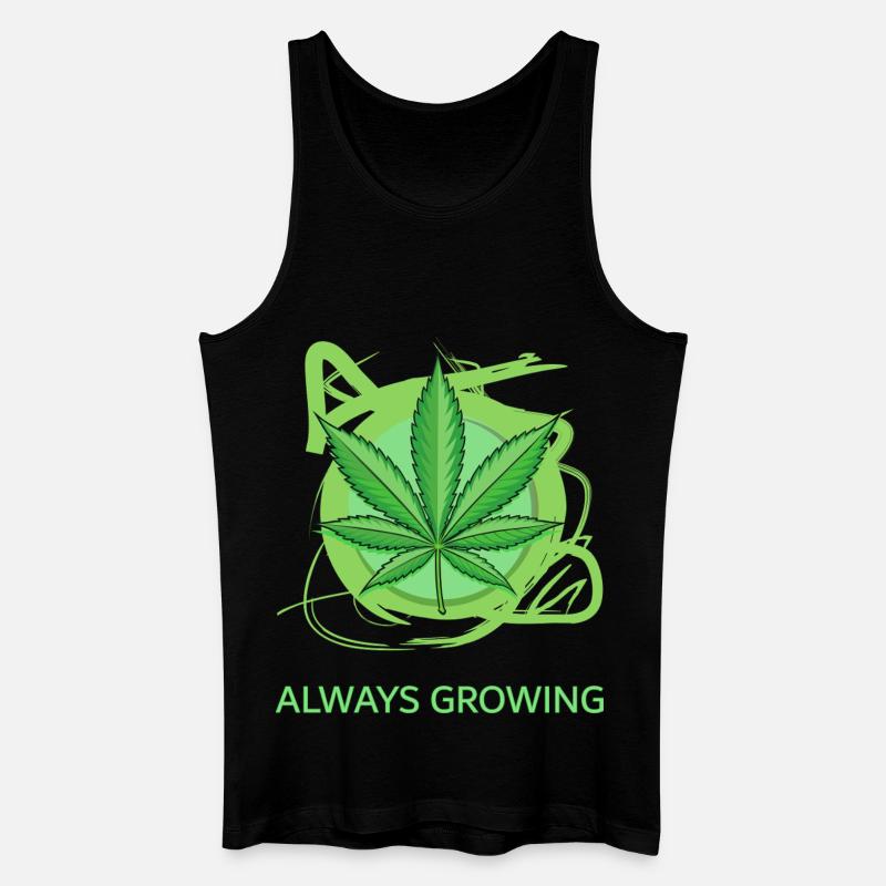 Always Growing - Männer Bio Tank Top - Schwarz