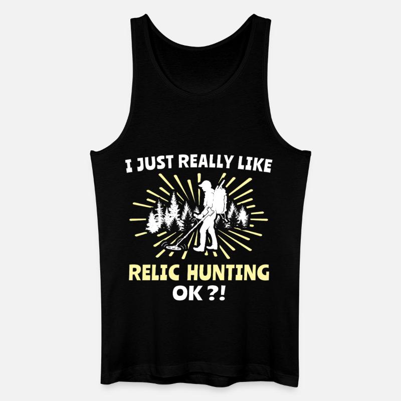 Reliktesucher Sondeln - Männer Bio Tank Top - Schwarz