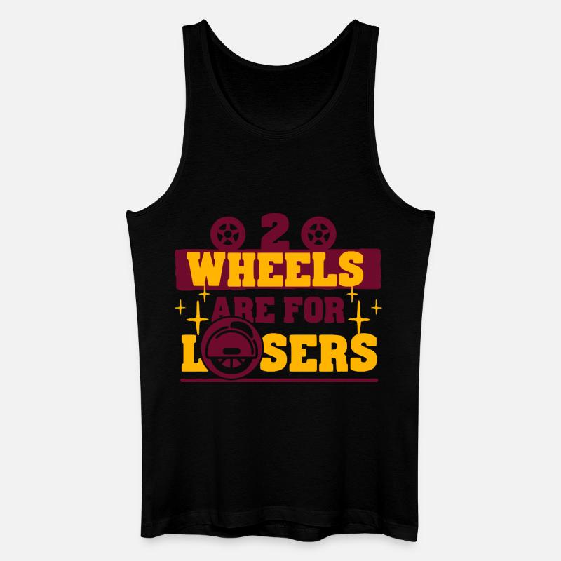 Monowheel Monocyclist - Männer Bio Tank Top - Schwarz