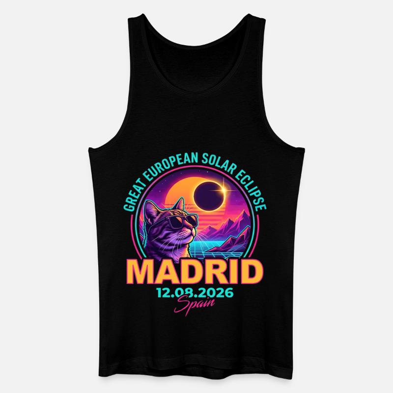Éclipse de Solar Cat Madrid 2026 - Débardeur bio Homme - noir