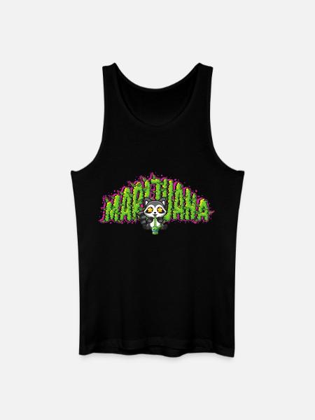 Marijuana Raccoon - Men’s Organic Tank Top - black