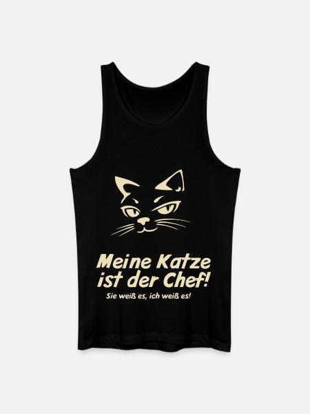 Mon chat est le patron - Débardeur bio Homme - noir