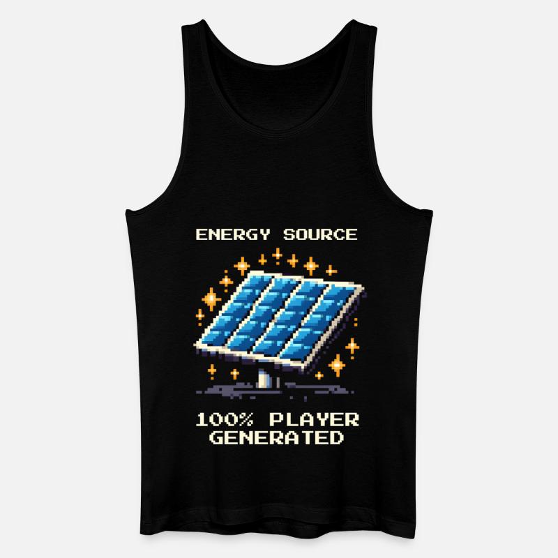 Solarenergie | Offgrid & Selbstversorgung - Männer Bio Tank Top - Schwarz