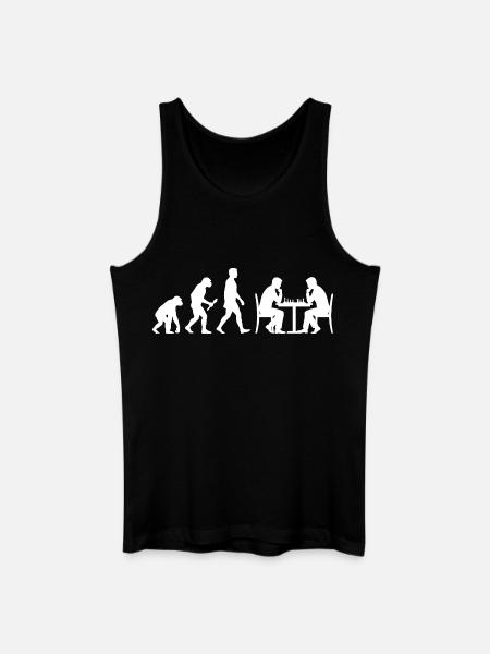 Chess Evolution – The Path to Grandmaster - Men’s Organic Tank Top - black