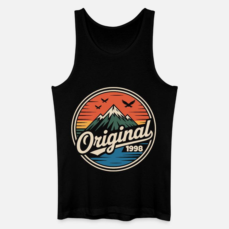 Originales Retro-Jubiläum von 1998 - Männer Bio Tank Top - Schwarz