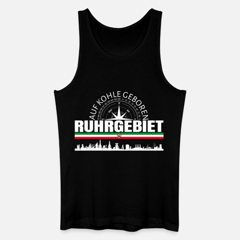 Ruhrgebiet  - Männer Bio Tank Top - Schwarz