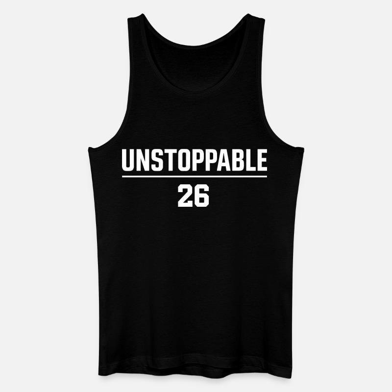 Unstoppable 26 Motivation 2026 - Männer Bio Tank Top - Schwarz