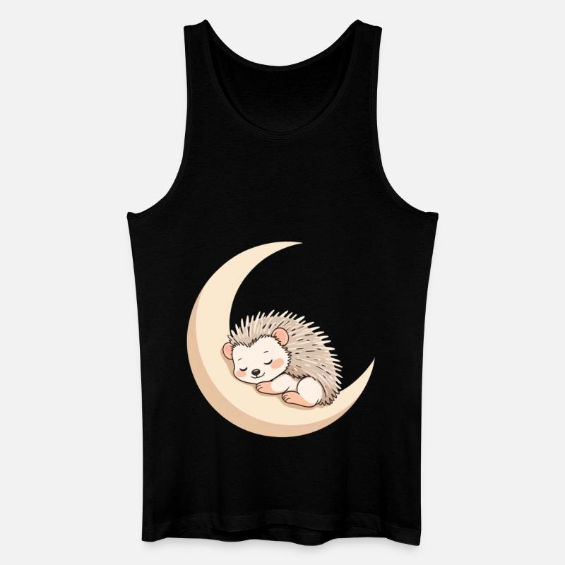 Mondschlaf Igel - Männer Bio Tank Top - Schwarz