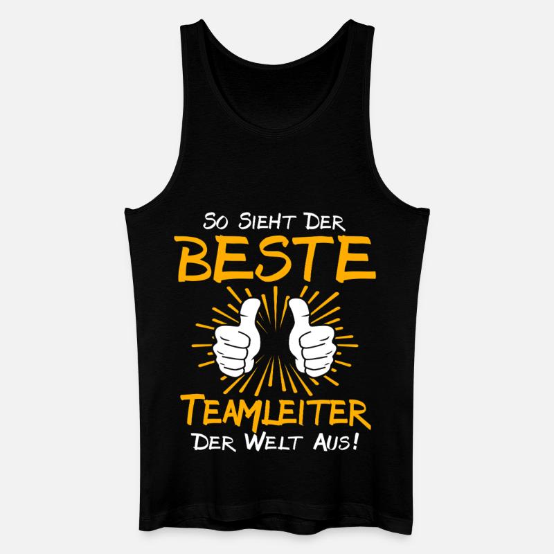 Teamleiter Geschenkidee - Männer Bio Tank Top - Schwarz