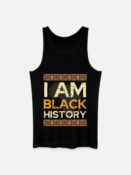 I Am Black History - Männer Bio Tank Top - Schwarz