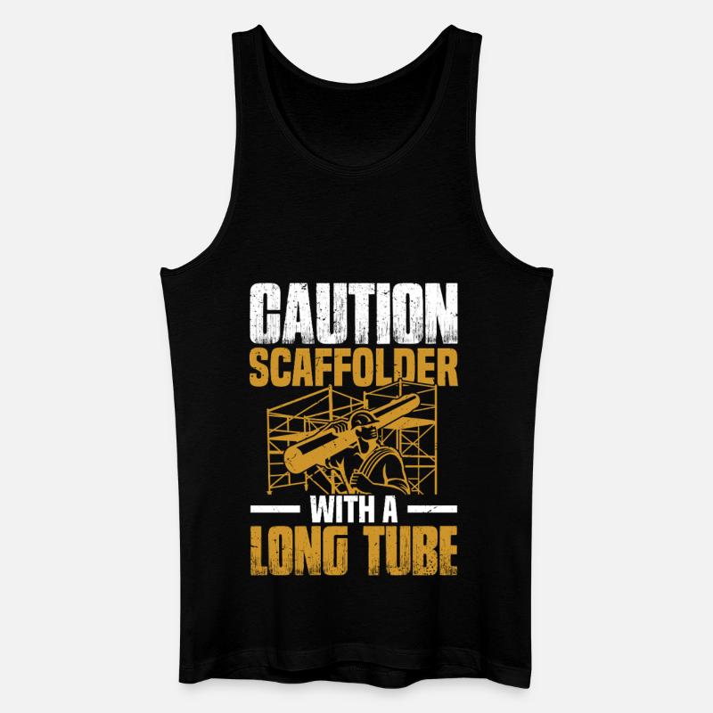  Scaffold Installer Builder Worker Construction - Men’s Organic Tank Top - black