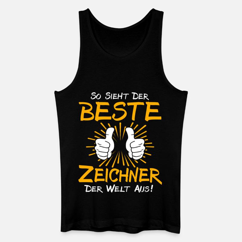 Zeichner Geschenkidee - Männer Bio Tank Top - Schwarz