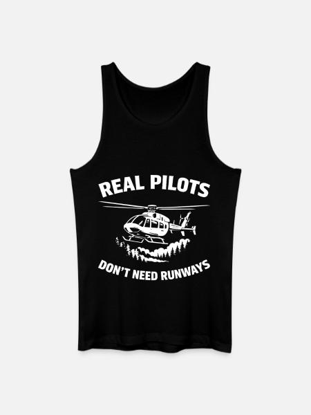 Helicopter pilot Helicopter pilot - Men’s Organic Tank Top - black