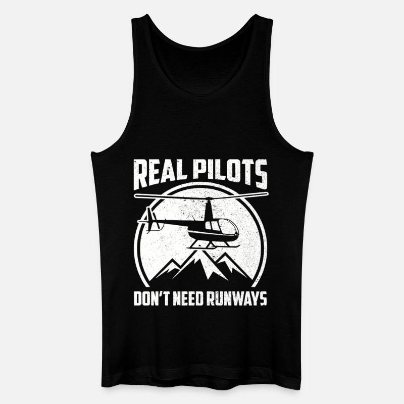 Helicopter pilot Helicopter pilot - Men’s Organic Tank Top - black