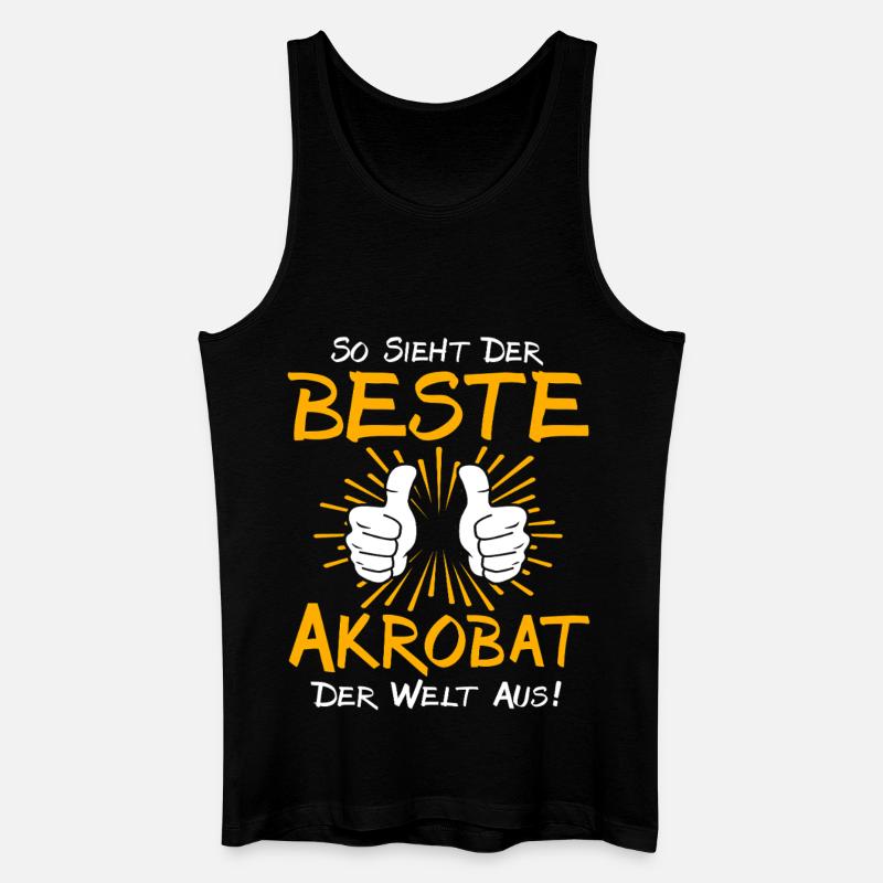 Akrobat Geschenkidee - Männer Bio Tank Top - Schwarz