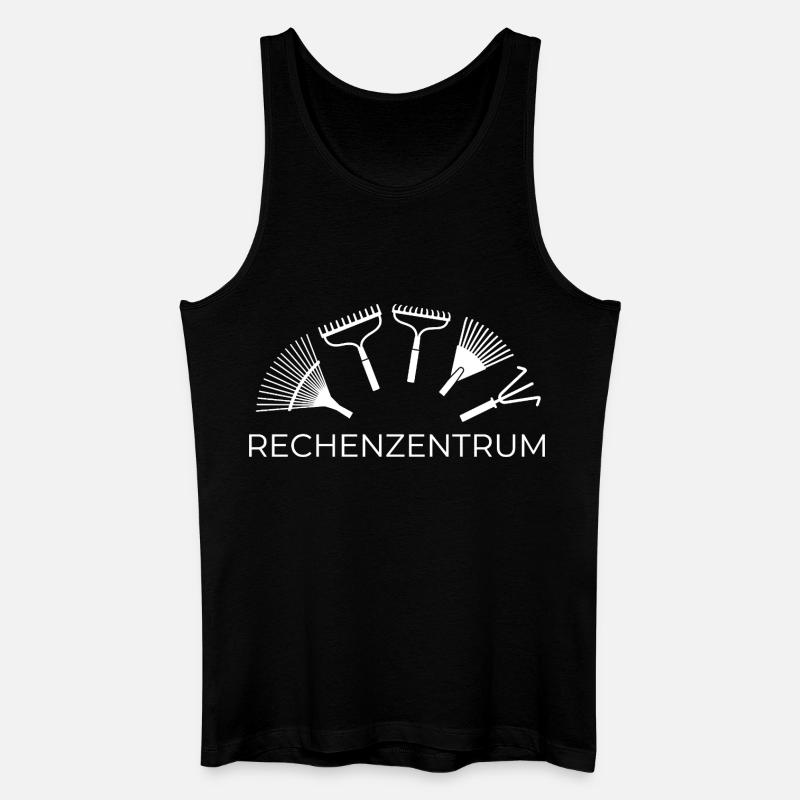 Rechenzentrum – Lustiges Gärtner & IT Design - Männer Bio Tank Top - Schwarz