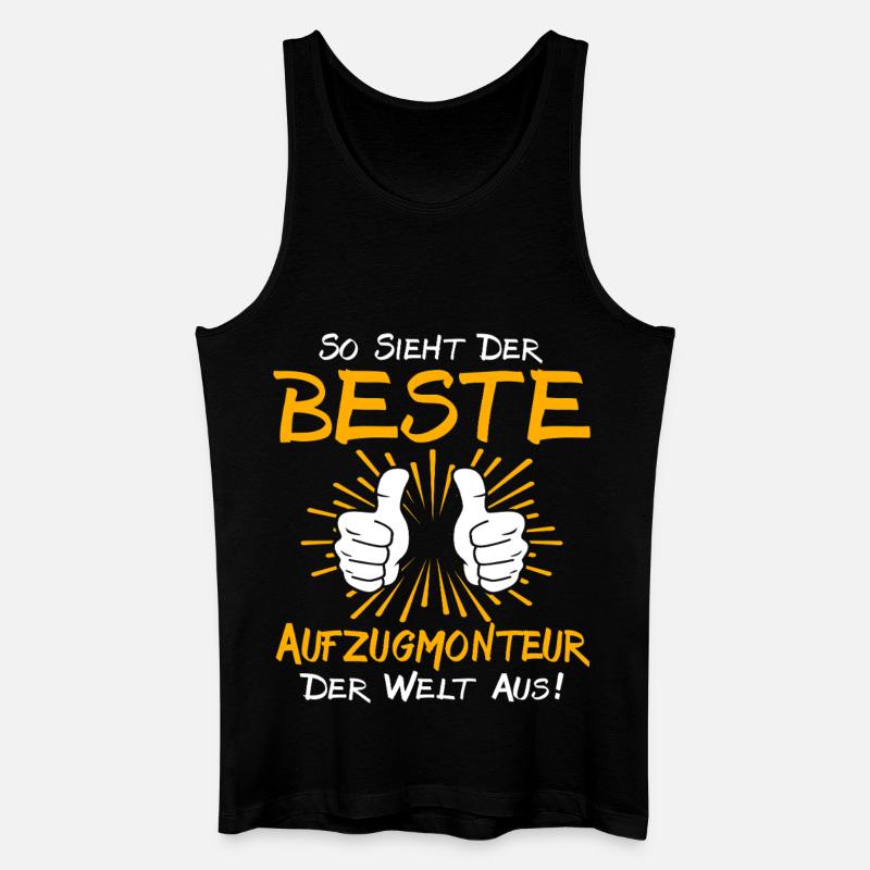 Aufzugmonteur Geschenkidee - Männer Bio Tank Top - Schwarz