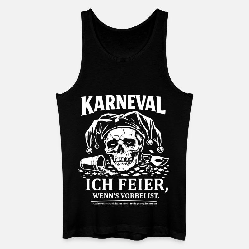Anti Karneval - Männer Bio Tank Top - Schwarz