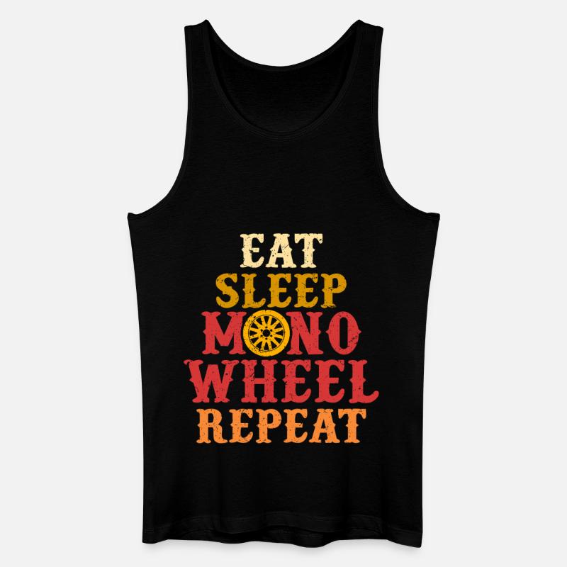 Monowheel Monocyclist - Männer Bio Tank Top - Schwarz