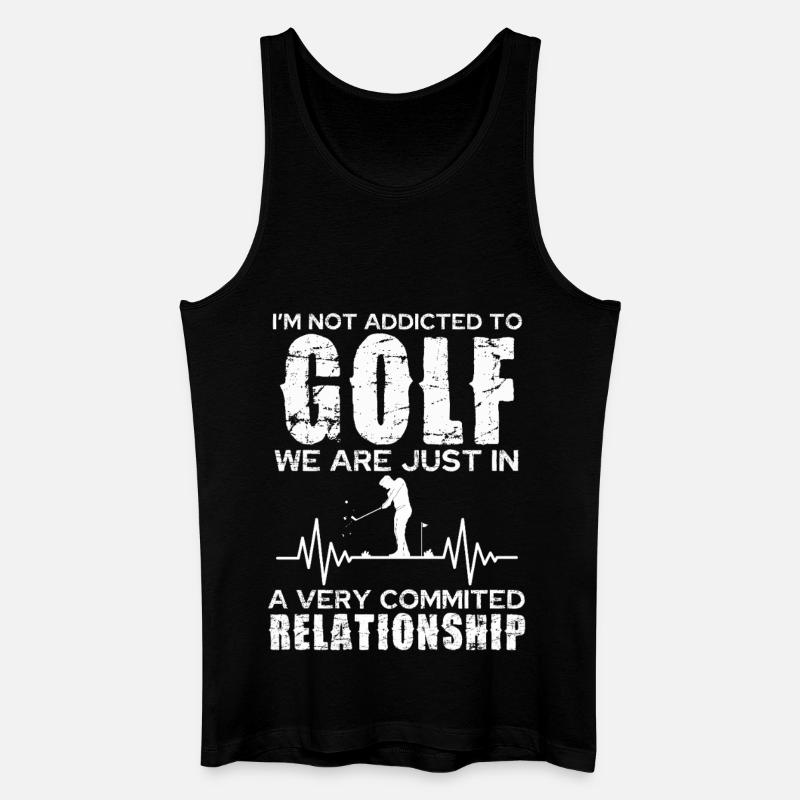Golfforhold: Engageret passion - Økologisk tanktop til mænd - sort