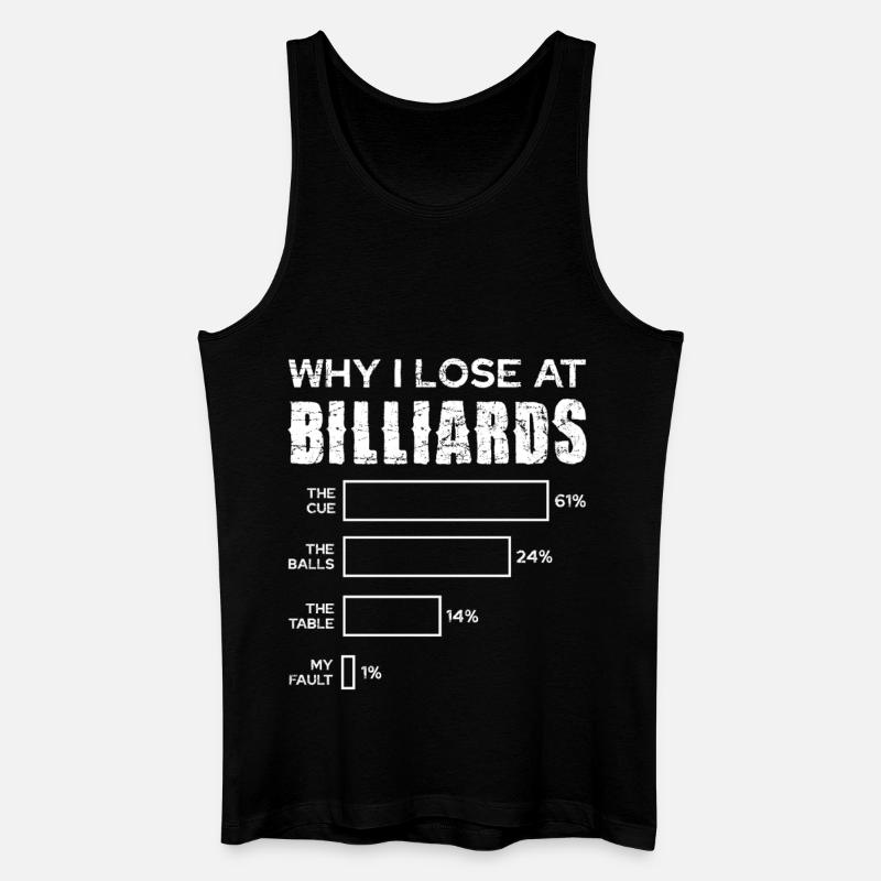 Perché perdo al biliardo - Canotta ecologica da uomo - nero