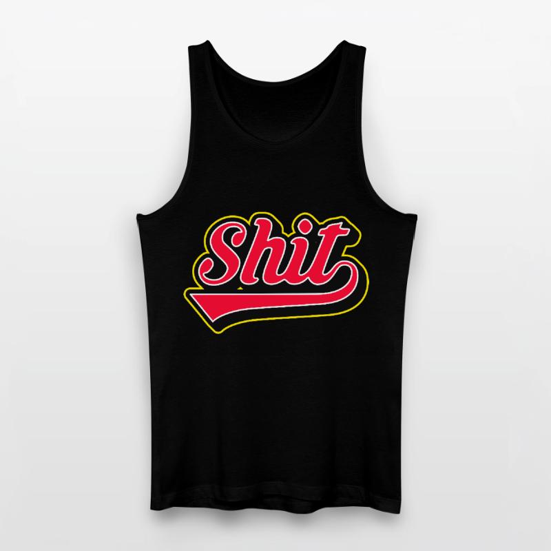 Shit Word Script Logo Men’s Organic Tank Top