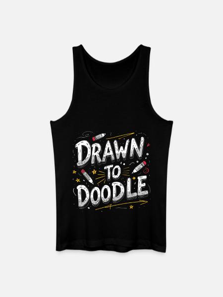 Doodle Doodle Drawing Draw To Doodle - Men’s Organic Tank Top - black
