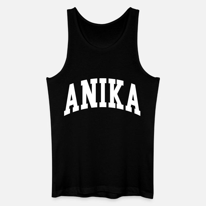 Anika - Männer Bio Tank Top - Schwarz