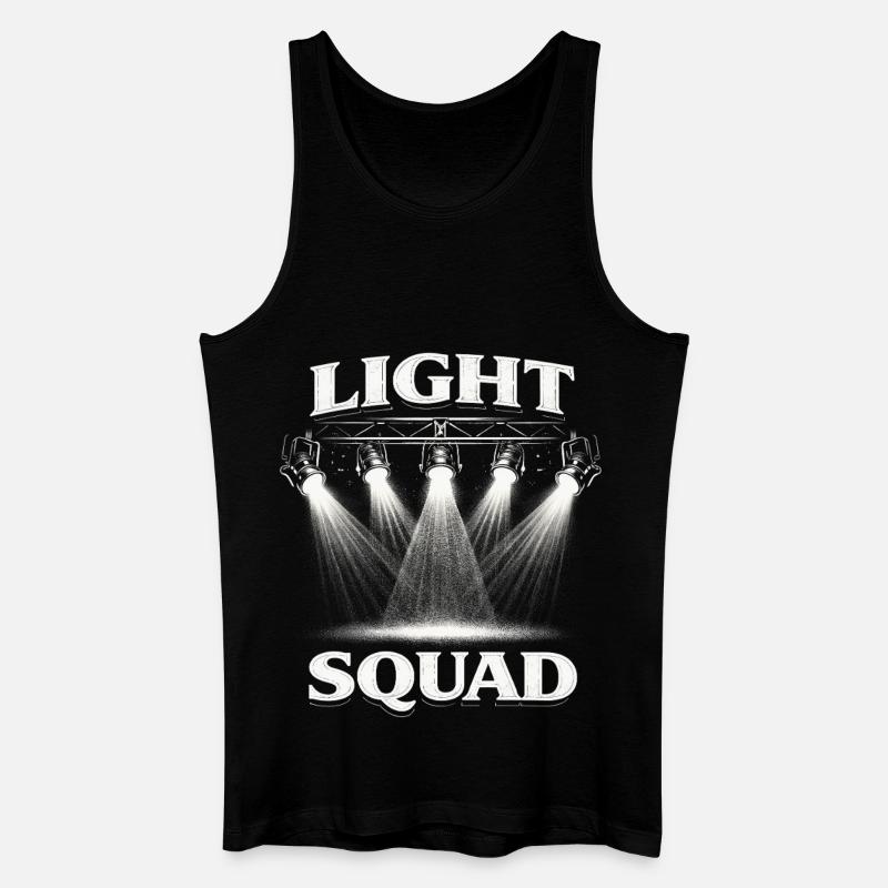 Lichttechniker Beleuchtungstechniker Light Squad - Männer Bio Tank Top - Schwarz