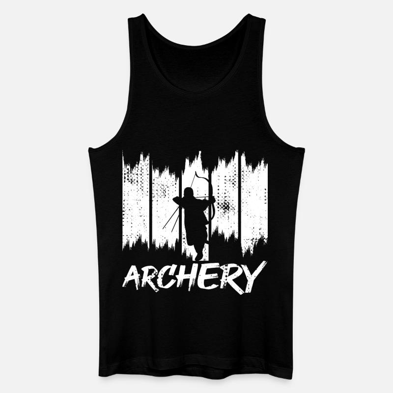 Bogensportler - Männer Bio Tank Top - Schwarz