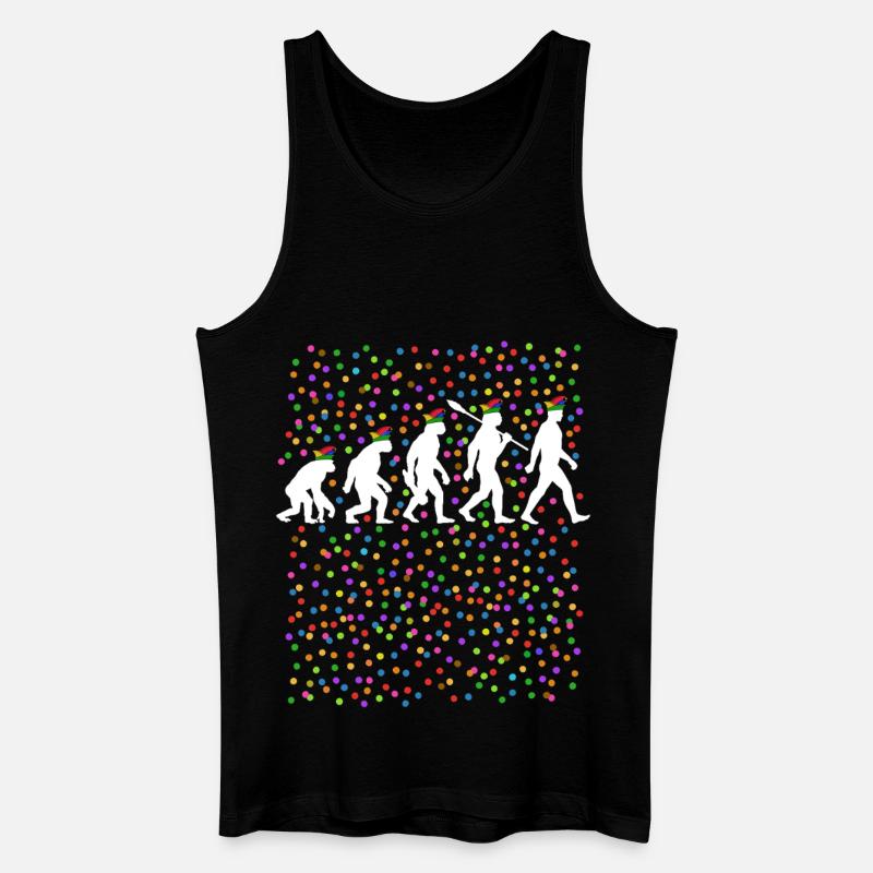 Homo Karnevalis | Evolution der Narren, Fastnacht - Männer Bio Tank Top - Schwarz