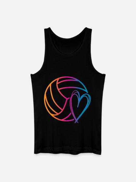 Volleyball Ball - Men’s Organic Tank Top - black