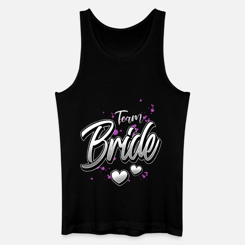 Team Bride JGA - Männer Bio Tank Top - Schwarz