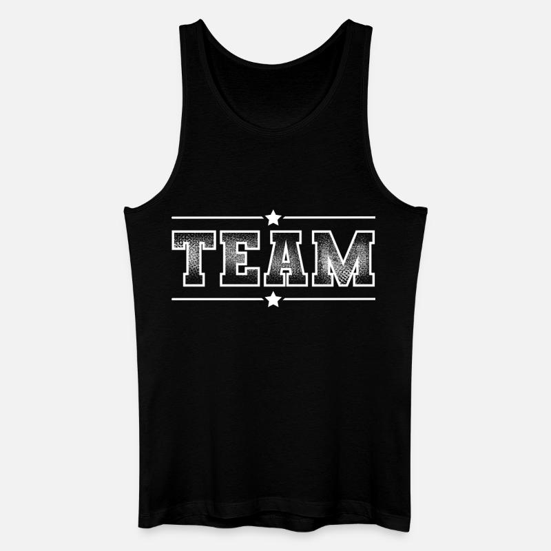 Team - Männer Bio Tank Top - Schwarz