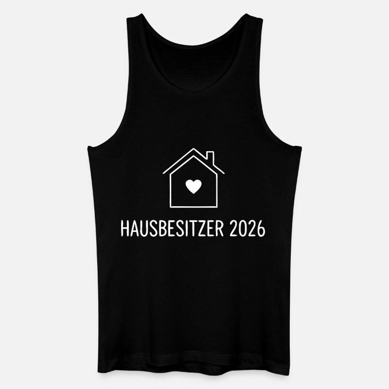 Hausbesitzer 2026 – Eigenheim - Männer Bio Tank Top - Schwarz