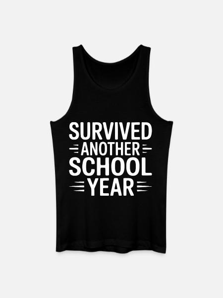 Survived Another School Year Design - Men’s Organic Tank Top - black
