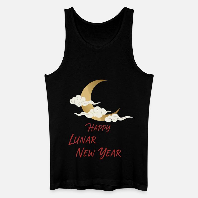 Happy Lunar New Year - Männer Bio Tank Top - Schwarz