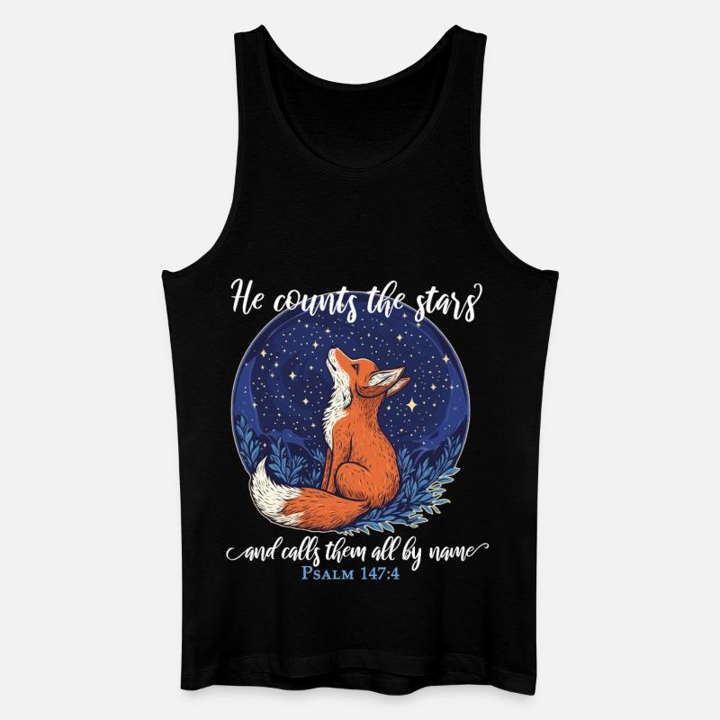 Fuchs Christlich - Männer Bio Tank Top - Schwarz