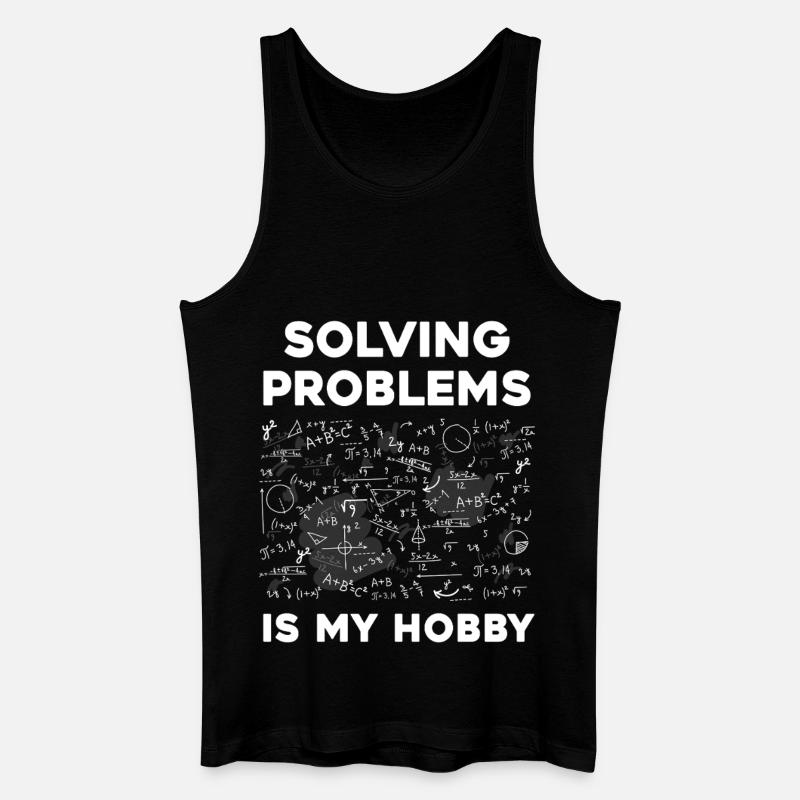 Solving puzzles is my hobby - Men’s Organic Tank Top - black