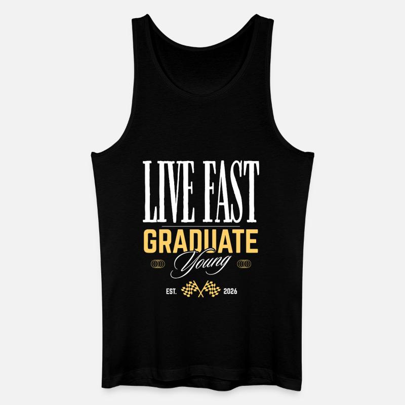 Graduate Young - Männer Bio Tank Top - Schwarz